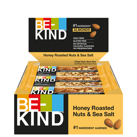 12 x BeKind Core Bar 40 g Honey Roasted Nuts & Sea Salt
