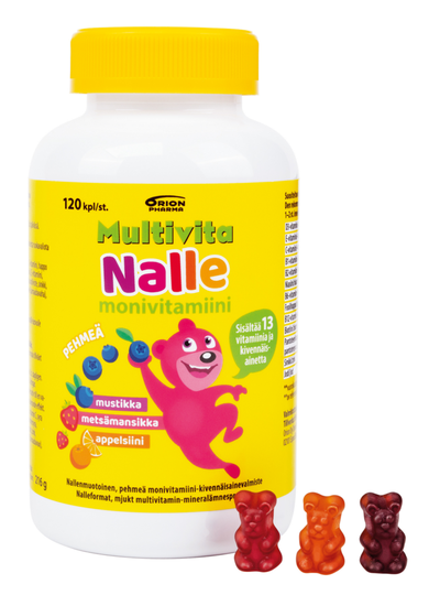 Multivita Nalle monivitamiini 120 tabl