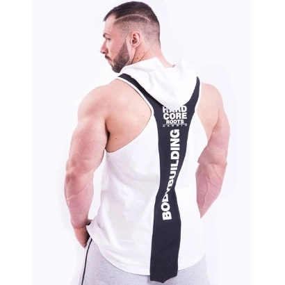 Nebbia Hardcore Hooded Tanktop White