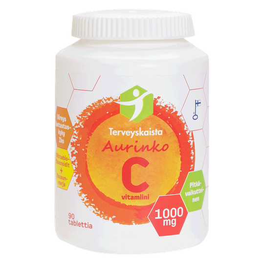 Aurinko C -vitamiini 1000 mg PITKÄVAIKUTTEINEN 90 tabl