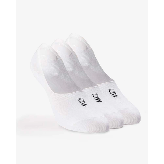 Icaniwill Invisible Socks 3-pack White