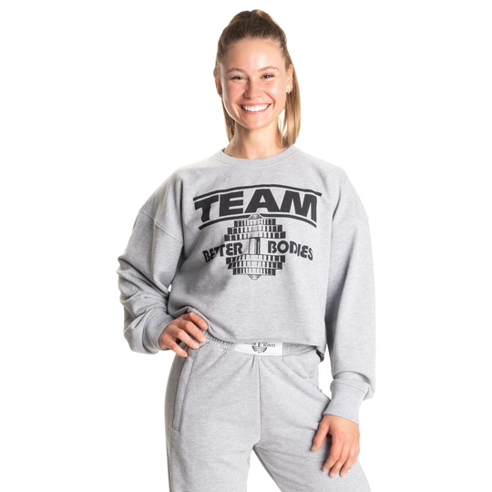 Better Bodies Highbridge Sweater Grey Melange