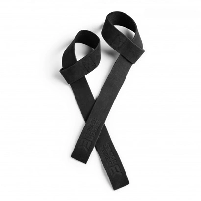 Better Bodies Leather Lifting Straps Black