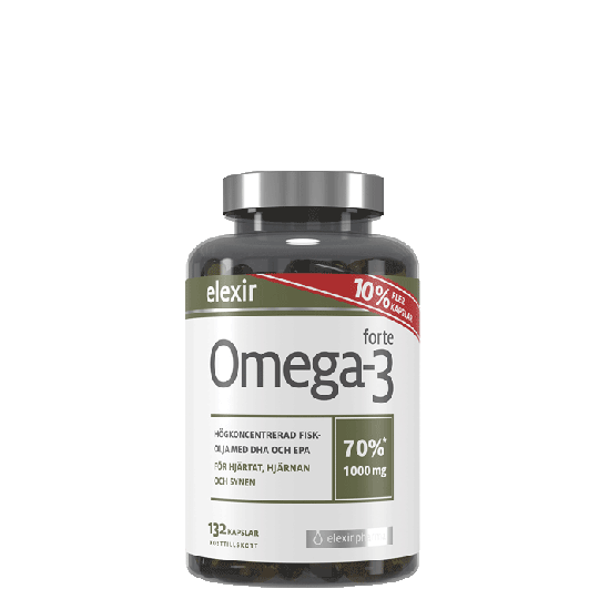Omega-3 forte 1000 mg, 132 kapselia