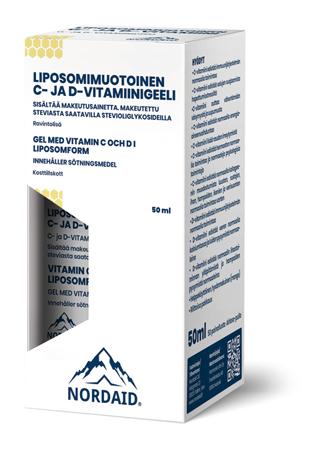 Nordaid Liposomaalinen C+D-vitamiinigeeli 50 ml