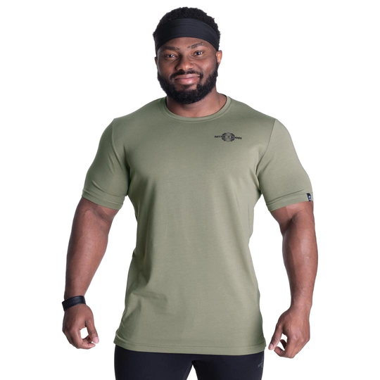 Better Bodies Essential Tapered Tee Washed Green S