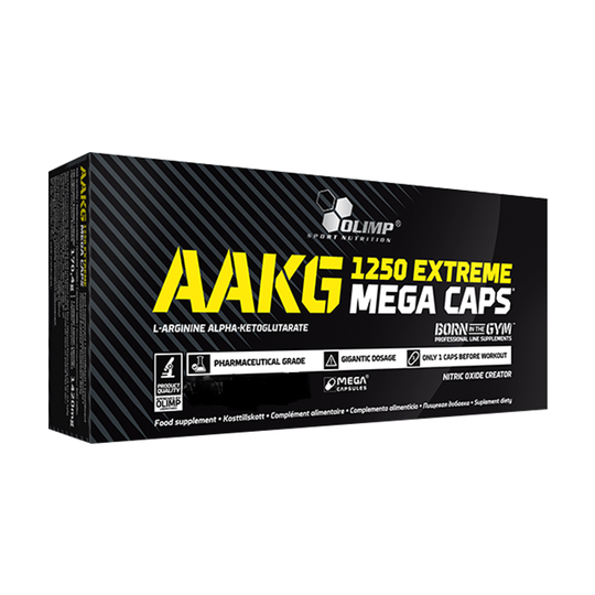AAKG 1250 Extreme Mega Caps L-arginiinikapselit 120 kpl