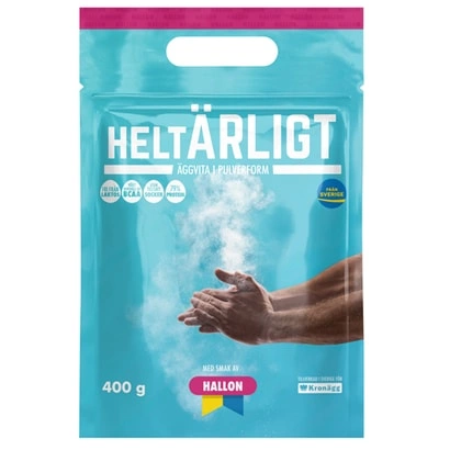 Heltärligt Äggvitepulver 400 G Hallon