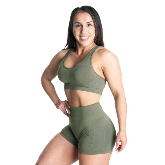 Scrunch Sports Bra, Washed Green