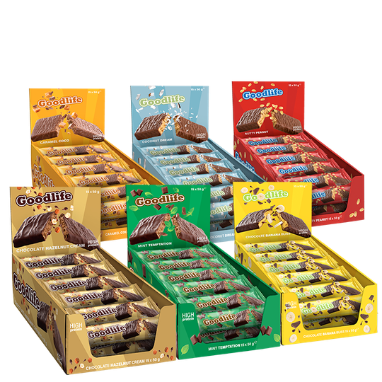 BIG BUY 90 x Proteiinipatukka 50 g