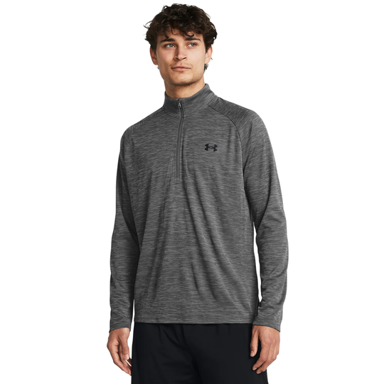 Tech Textured 1/2 Zip Pusero Harmaa