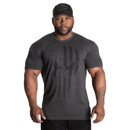 Gasp Skull Standard Tee Dark Grey Melange M