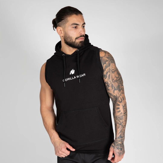 Gorilla Wear Lincoln Sleeveless Hoodie Black L