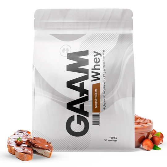 Gaam 100% Whey Premium 1 Kg Nougatcreme