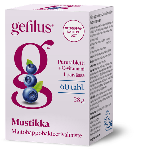 Gefilus Mustikka purutabletti 60 kpl