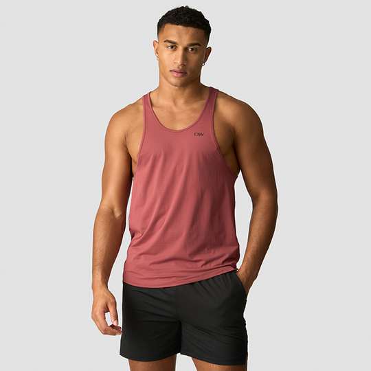 Stride Stringer Top, Brick Red