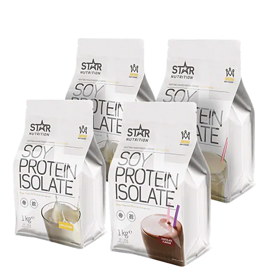 Mix&Match: 4 x soijaproteiini-isolaatti 1 kg