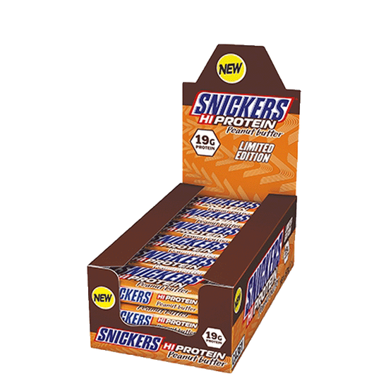 12 x Snickers Protein Bar 57 g Maapähkinävoita