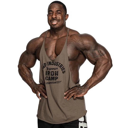 Gasp Stringer Washed Green L
