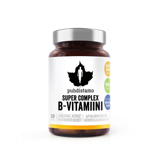 Puhdistamo Super Complex B-vitamiini 30 Kaps