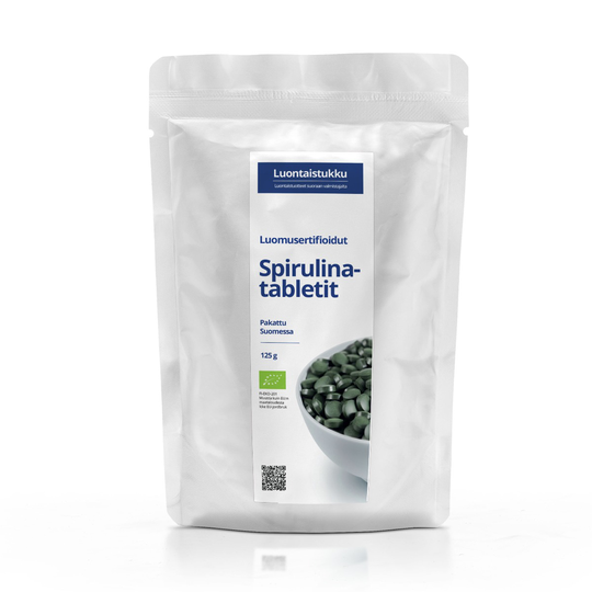 Luomu Spirulina-tabletit