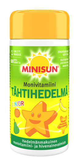Minisun Tähtihedelmä Monivitamiini 100 tabl Junior