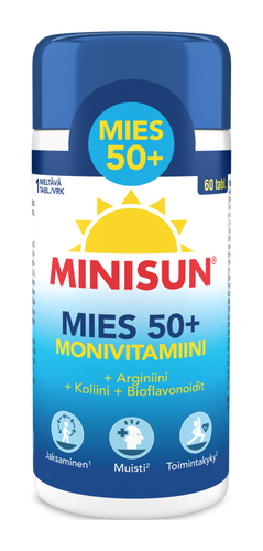 Minisun Monivitamiini Mies 50+ 60 tablettia