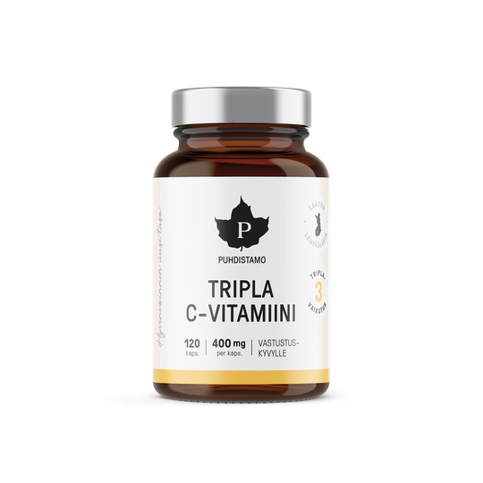 Puhdistamo Tripla C-vitamiini 120 kpl