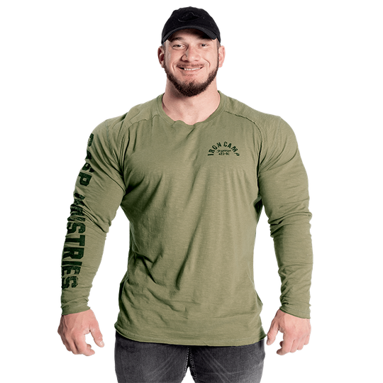 Throwback LS Tee, Wash Green