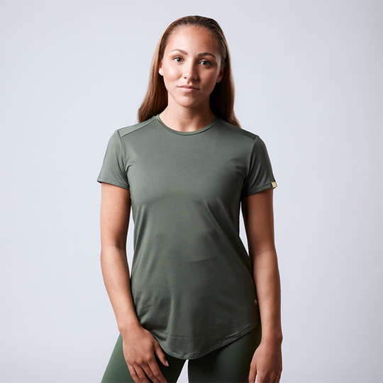 Lucy ws T-shirt, Moss Green