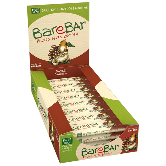 24 X Leader Barebar 40 G Date & Cashew