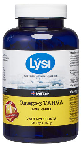 Lysi Omega-3 Vahva 120 kapselia
